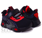 Кроссовки детские Clibee L-127 black-red 26-31