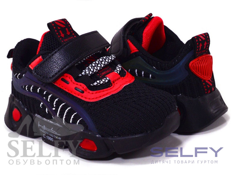 Кросівки дитячі Clibee L-127 black-red 26-31, Фото 1