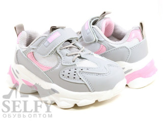 Кросівки дитячі Clibee L-156 grey-pink 26-31