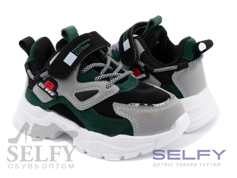 Кросівки дитячі Clibee F8 grey-green 26-31, Фото 1
