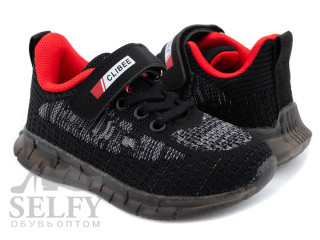 Кроссовки детские Clibee F12 black-red 27-32