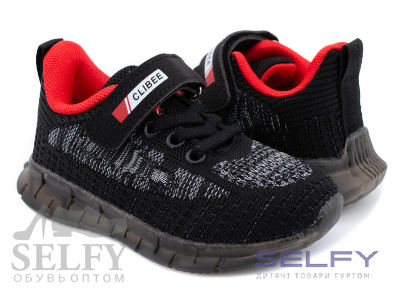 Кросівки дитячі Clibee F12 black-red 27-32, Фото 1