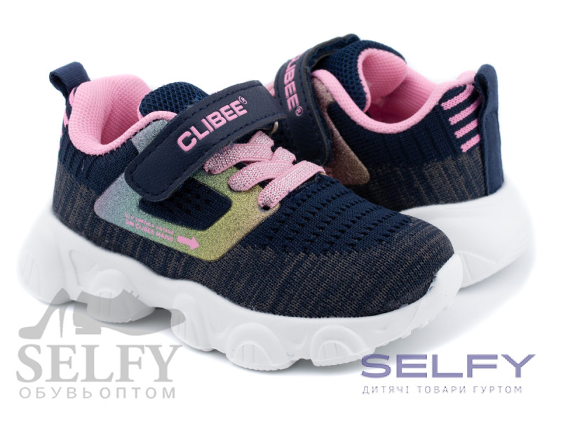 Кросівки дитячі Clibee F985 blue-pink 21-26, Фото 1