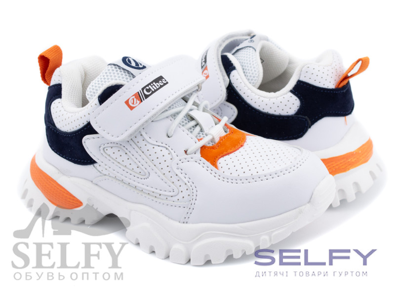 Кросівки дитячі Clibee F-2 white-blue 27-32, Фото 1