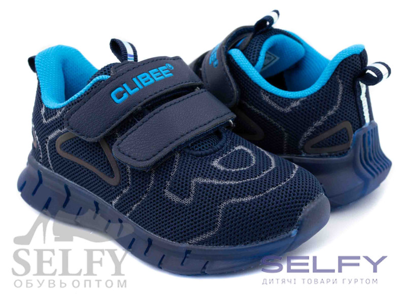 Кроссовки детские Clibee F-15 blue-blue 26-31, Фото 1