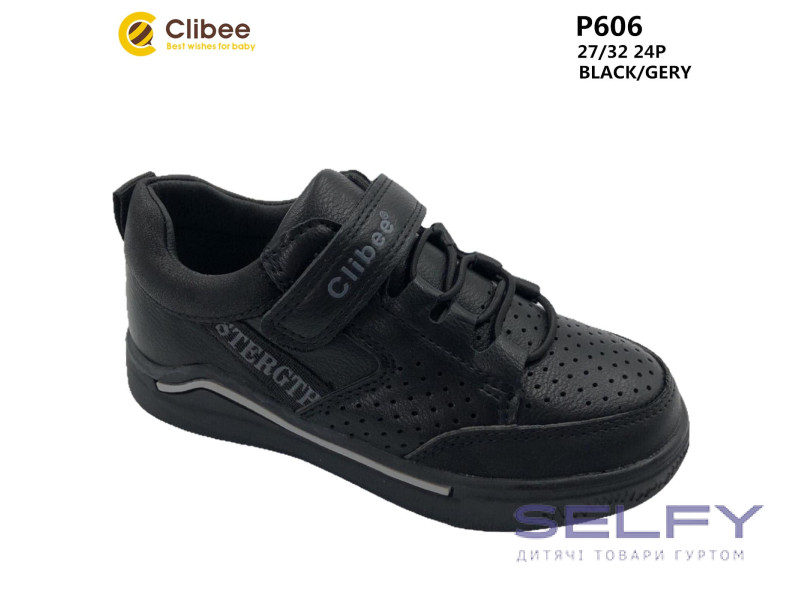 Кросівки дитячі Clibee P606 black-grey 26-31, Фото 1