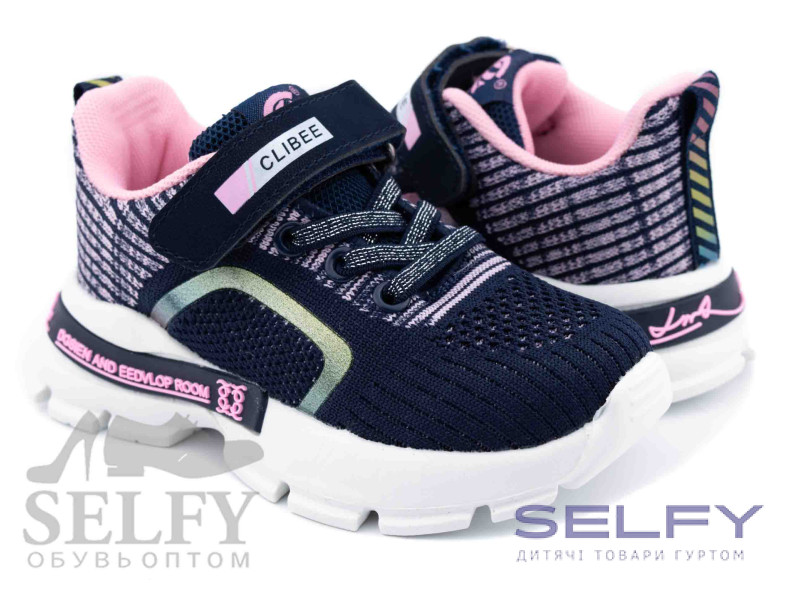 Кросівки дитячі Clibee F-17 blue-pink 27-32, Фото 1