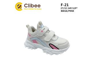 Кросівки дитячі Clibee F-21 biege-pink 27-32
