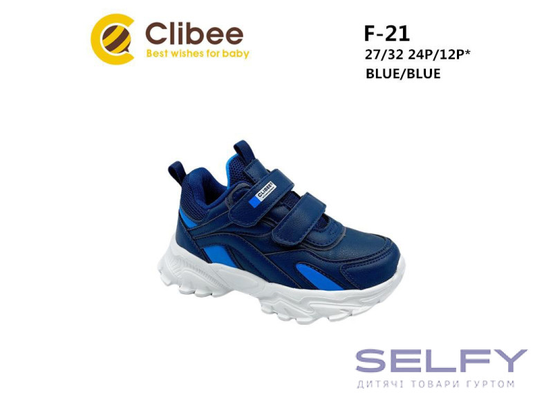 Кросівки дитячі Clibee F-21 blue-blue 27-32, Фото 1