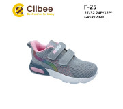 Кроссовки детские Clibee F-25 grey-pink 27-32