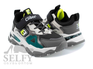 Кросівки дитячі Clibee L-218 grey-green 32-37