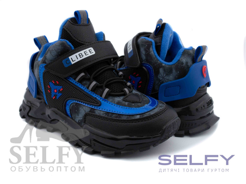 Кросівки дитячі Clibee E-55 black-royal 31-36, Фото 1