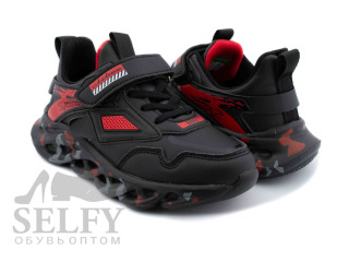 Кроссовки детские Clibee L-71 black-red 32-37