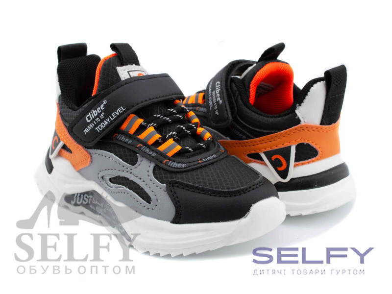 Кросівки дитячі Clibee L-228 black-orange 26-31, Фото 1