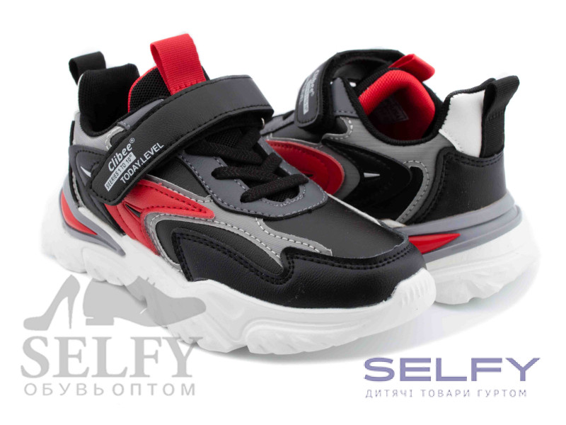 Кросівки дитячі Clibee L-303 black-red 32-37, Фото 1