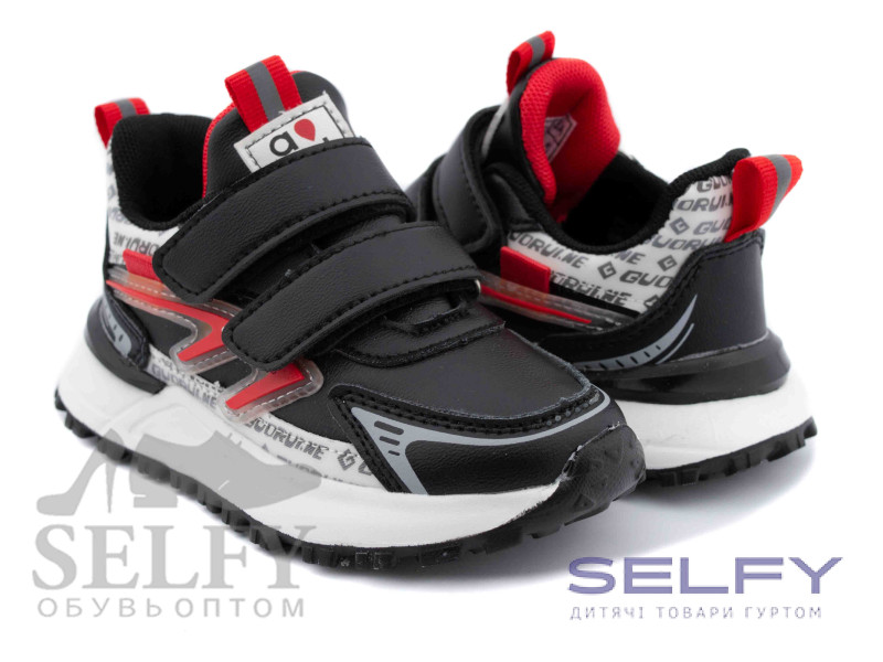 Кроссовки детские Clibee L-230A black-red 32-37, Фото 1