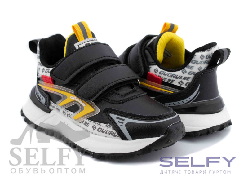 Кроссовки детские Clibee L-230A black-yellow 32-37, Фото 1