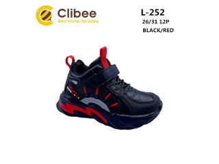 Кроссовки детские Clibee L-252 black-red 26-31