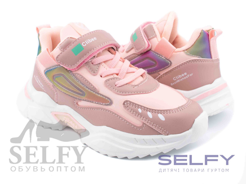 Кроссовки детские Clibee E-72 pink 32-37, Фото 1