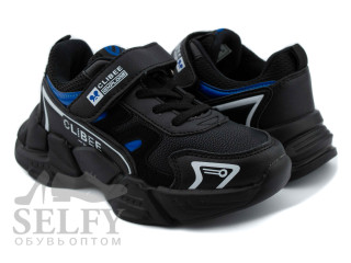 Кроссовки детские Clibee E-80 black-blue 32-37