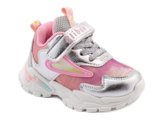 Кросівки дитячі Clibee E-96 silver-pink 21-26