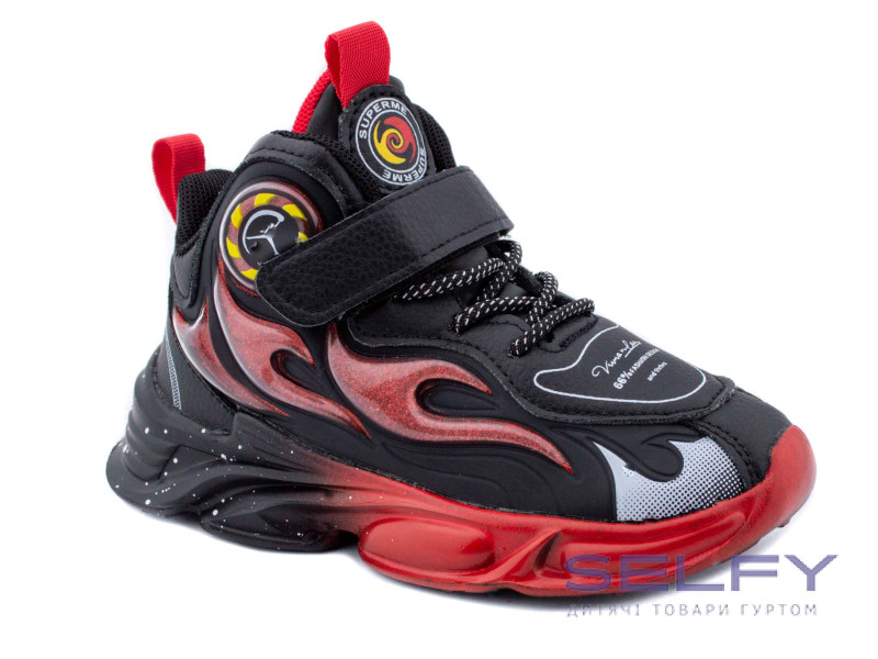 Кроссовки детские Clibee L-264 black-red 26-31, Фото 1