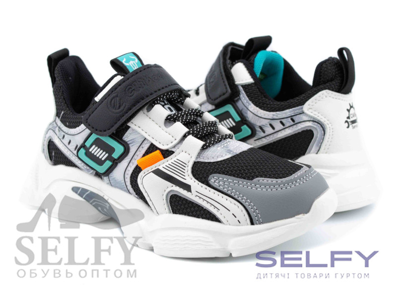 Кросівки дитячі Clibee L-316 black-green 32-37, Фото 1