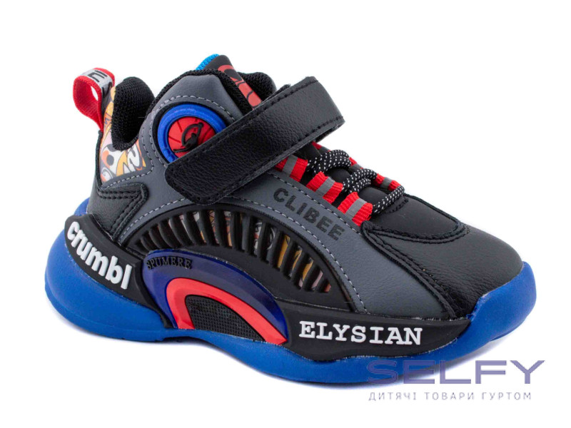 Кроссовки детские Clibee L-353 black-grey 26-31, Фото 1