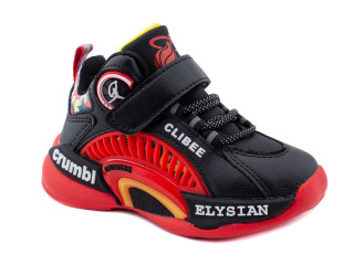 Кроссовки детские Clibee L-353 black-red 26-31