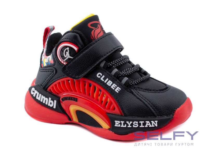 Кроссовки детские Clibee L-353 black-red 26-31, Фото 1