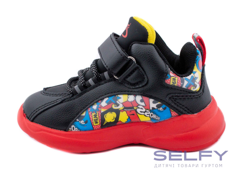 Кроссовки детские Clibee L-353 black-red 26-31, Фото 3