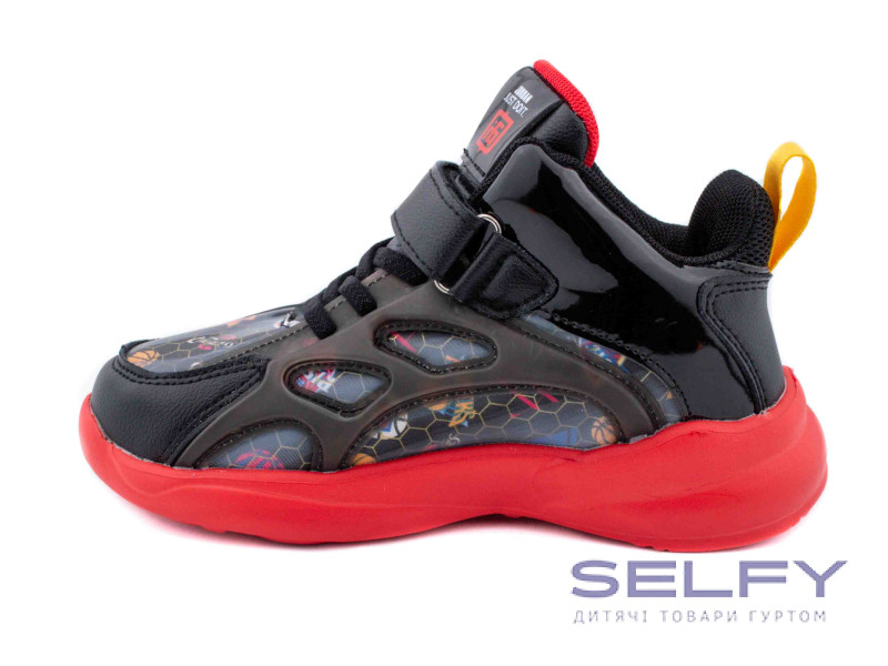 Кроссовки детские Clibee L-354 black-red 32-37, Фото 3