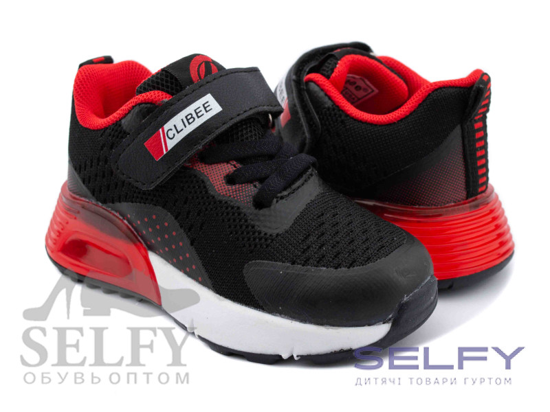 Кросівки дитячі Clibee F20-1 black-red 26-31, Фото 1