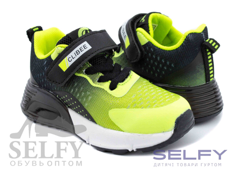 Кросівки дитячі Clibee F20-1 green-black 26-31, Фото 1