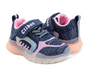 Кросівки дитячі Clibee E-90 blue-pink LED 21-26