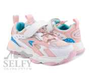 Кроссовки детские Clibee L-261 white-pink 32-37