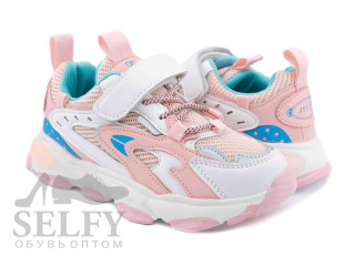 Кросівки дитячі Clibee L-261 white-pink 32-37