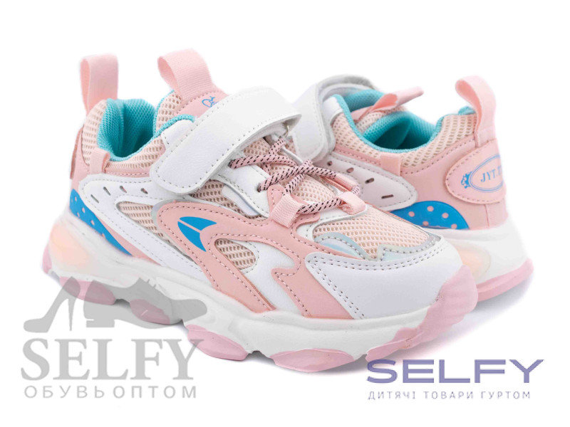 Кросівки дитячі Clibee L-261 white-pink 32-37, Фото 1