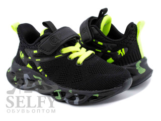 Кросівки дитячі Clibee L-321A black-green 26-31