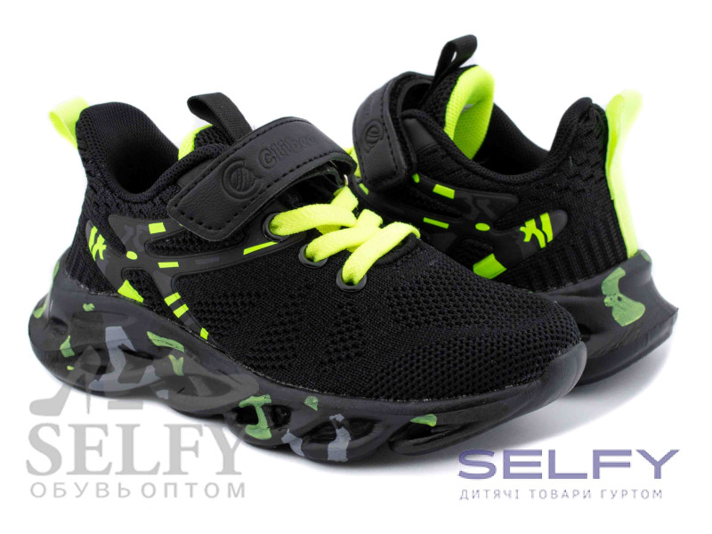 Кросівки дитячі Clibee L-321A black-green 26-31, Фото 1
