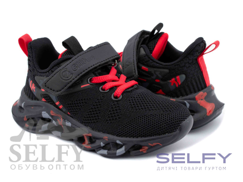 Кросівки дитячі Clibee L-321A black-red 26-31, Фото 1