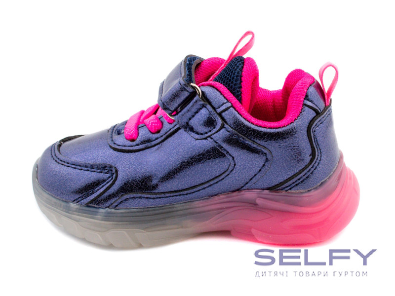 Кроссовки детские Clibee E-100 blue-peach 21-26, Фото 3