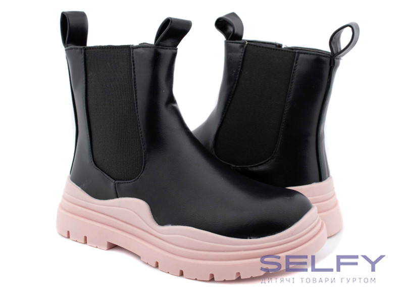 Ботинки детские Clibee A130 black-pink 32-37, Фото 1