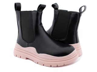Ботинки детские Clibee A130 black-pink 32-37