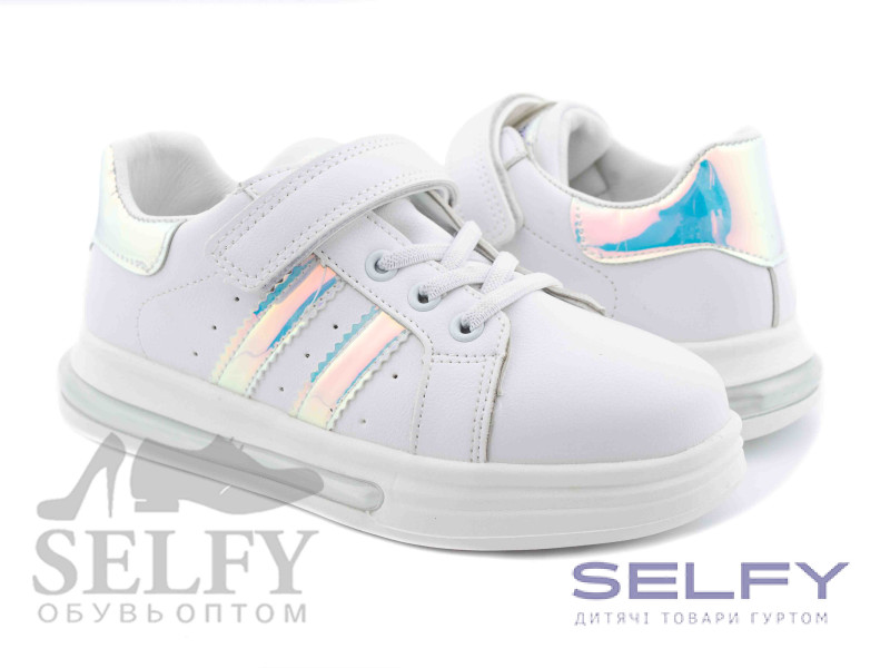 Кроссовки детские Clibee L-504 white-silver 32-37, Фото 1