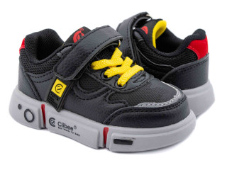 Кросівки дитячі Clibee E156 black-yellow 21-26
