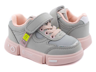 Кроссовки детские Clibee E156 grey-pink 21-26