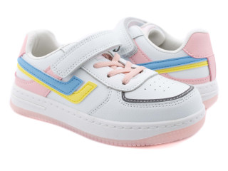 Кросівки дитячі Clibee L509 white-pink 30-37