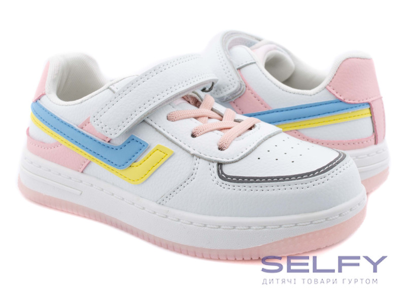 Кросівки дитячі Clibee L509 white-pink 30-37, Фото 1