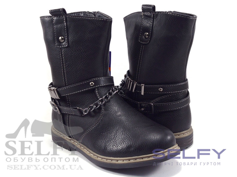 Черевики дитячі Apawwa H813 black 30-35, Фото 1